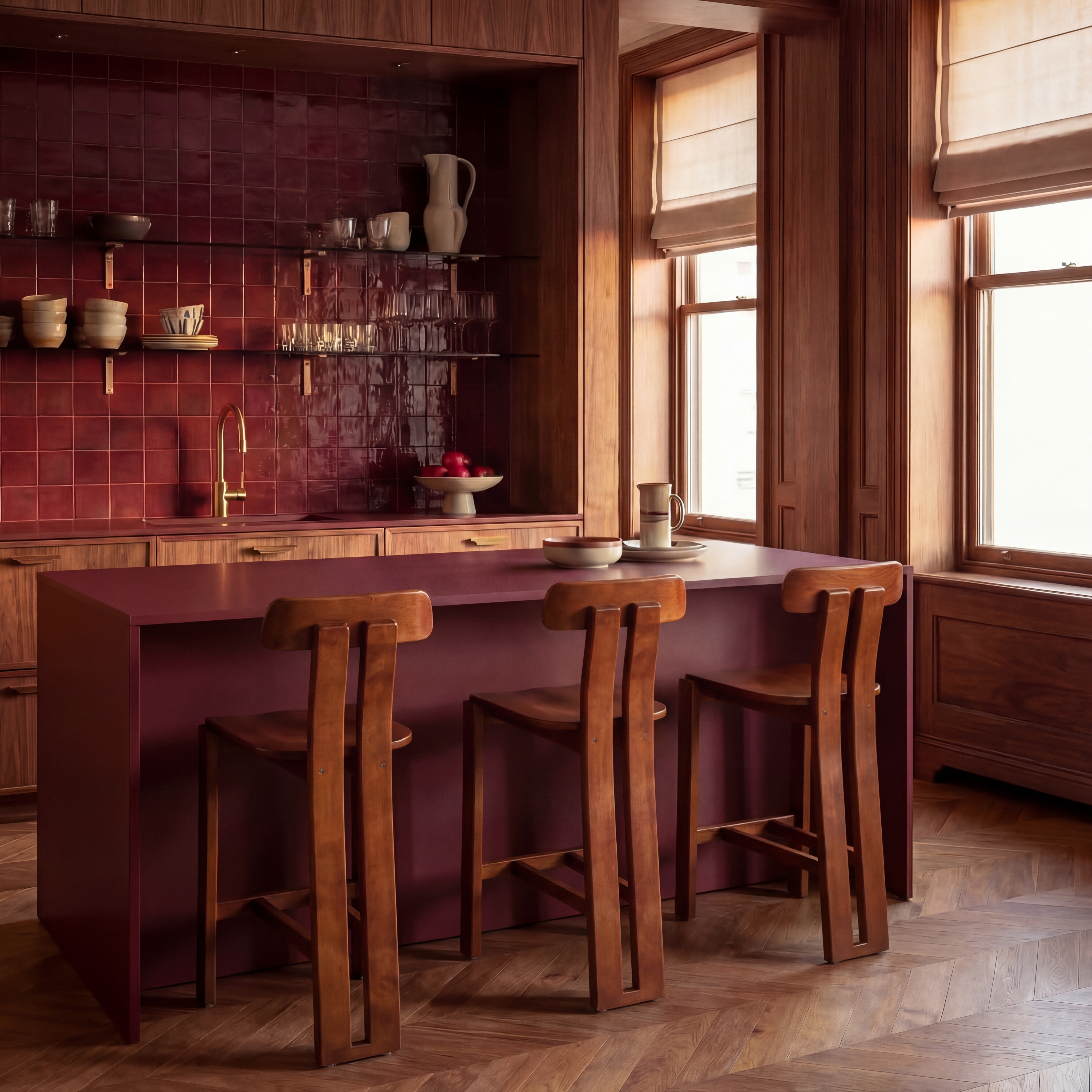 CAYDE WOOD COUNTER STOOL